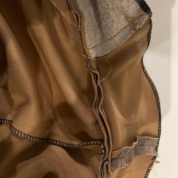 Women’s Plaid Belted Trench Coat - Brown - Picture 4 of 6